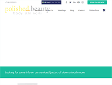Tablet Screenshot of polishedbeauty.com.au